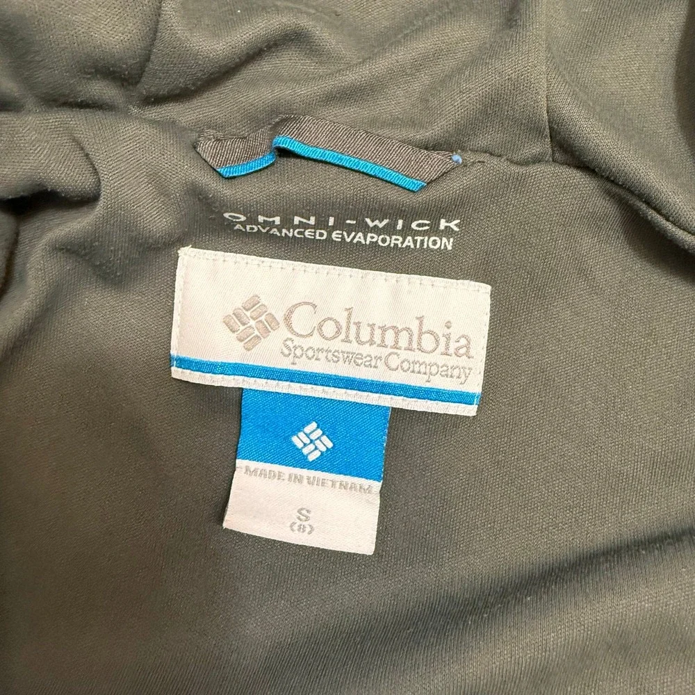 Columbia kids lightweight jacket orange and‎ grey youth small 8